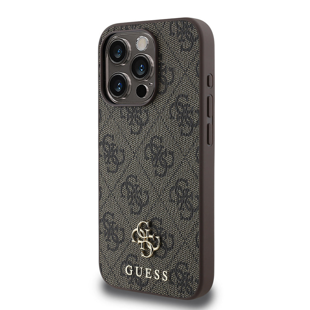 iPhone 15 Pro Kılıf Guess Orijinal Lisanslı M-safe Şarj Özellikli Small 4G Classic Kılıf