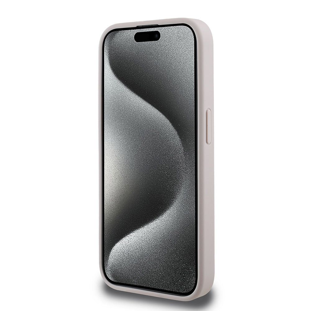 iPhone 15 Pro Kılıf Guess Orijinal Lisanslı M-safe Şarj Özellikli Small 4G Classic Kılıf