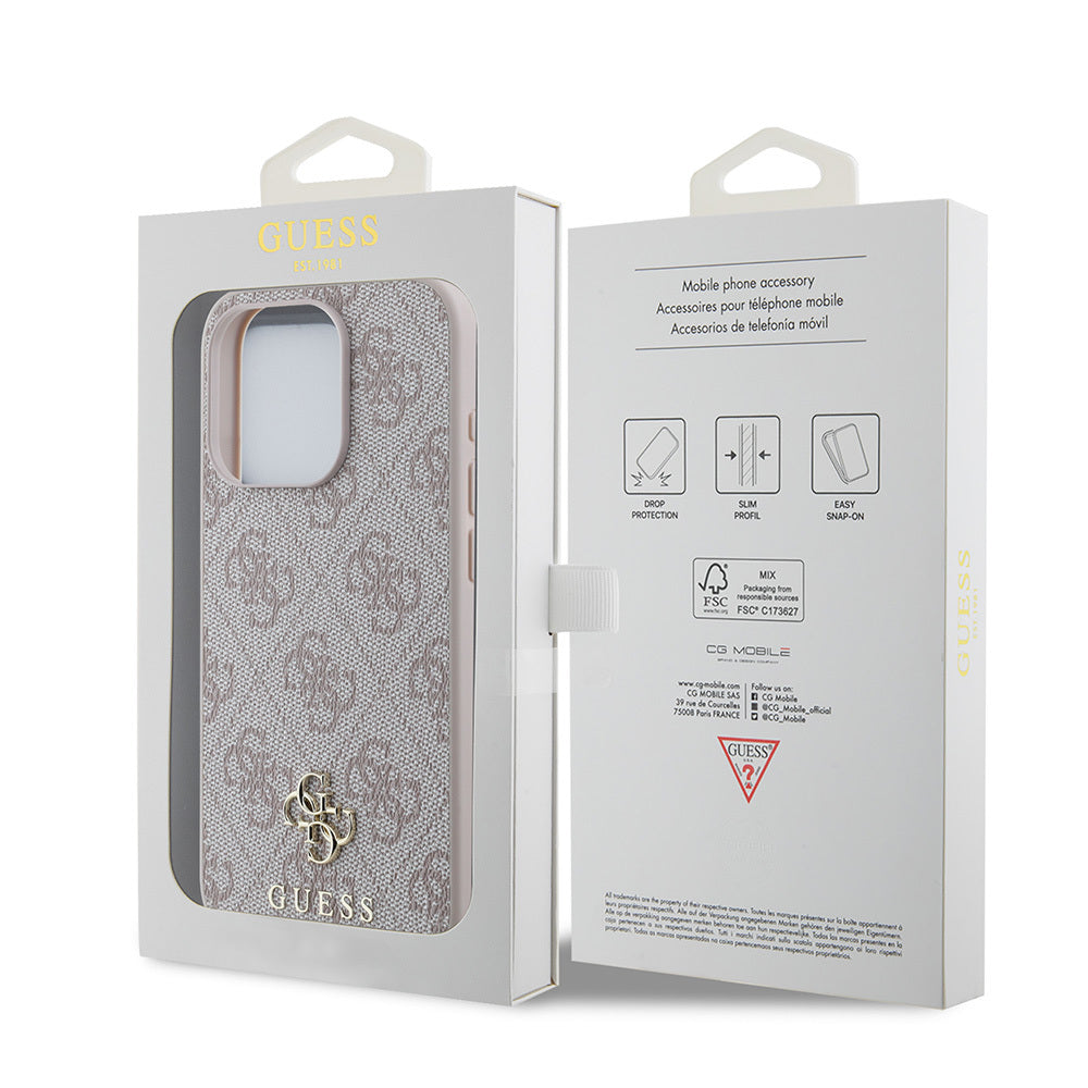 iPhone 15 Pro Kılıf Guess Orijinal Lisanslı M-safe Şarj Özellikli Small 4G Classic Kılıf