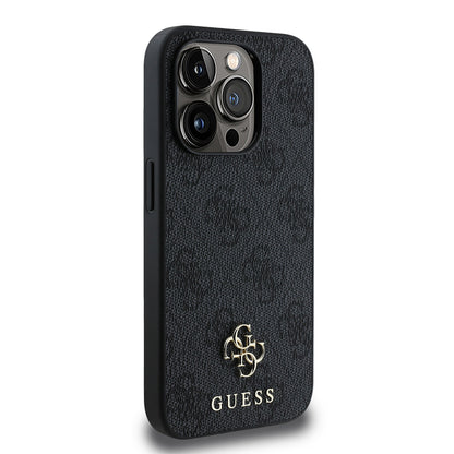 iPhone 15 Pro Kılıf Guess Orijinal Lisanslı M-safe Şarj Özellikli Small 4G Classic Kılıf