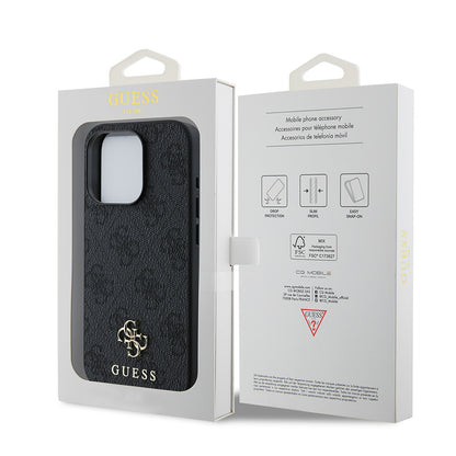 iPhone 15 Pro Kılıf Guess Orijinal Lisanslı M-safe Şarj Özellikli Small 4G Classic Kılıf