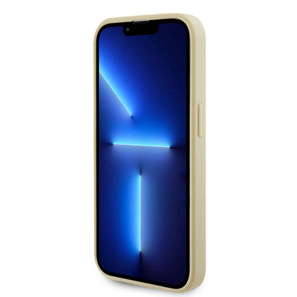 iPhone 15 Pro Kılıf Guess Orijinal Lisanslı M-safe Şarj Özellikli Yazı Logolu Saffiano Kılıf