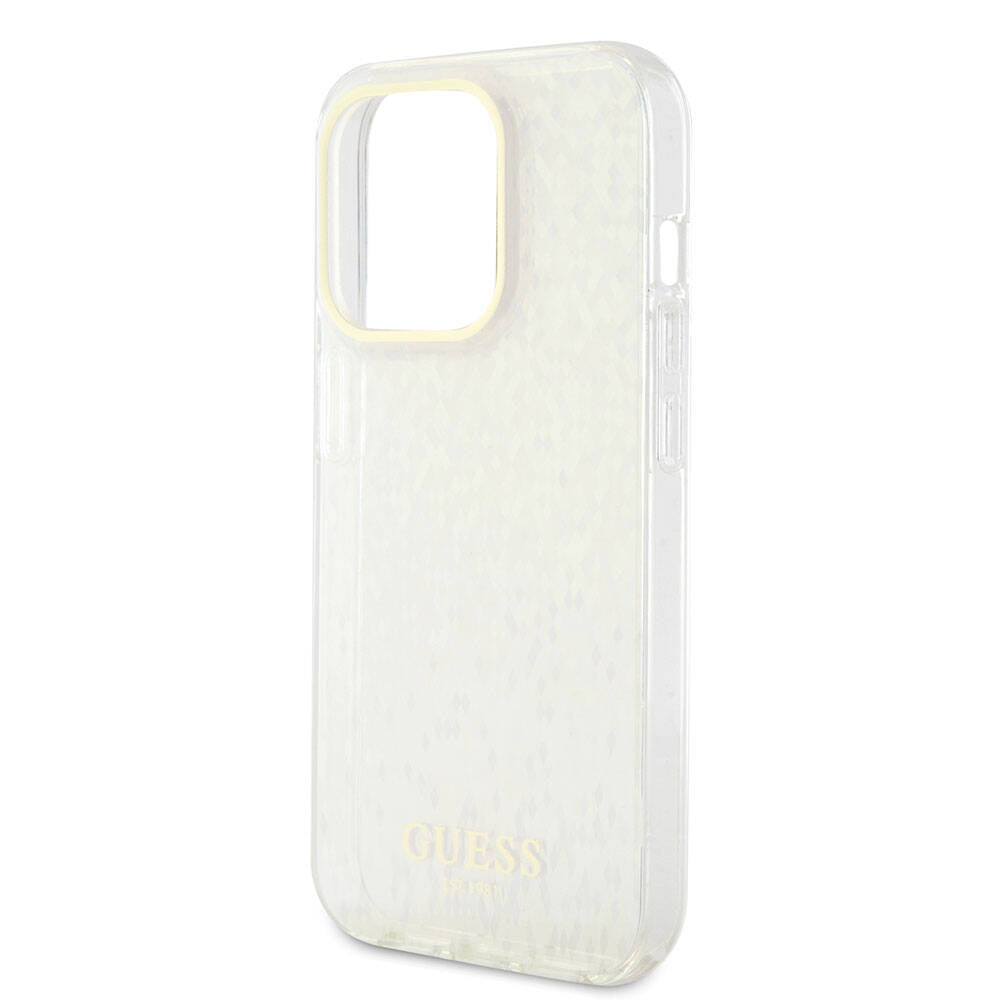iPhone 15 Pro Kılıf Guess Orijinal Lisanslı Yazı Logolu Mirror Disco Kılıf