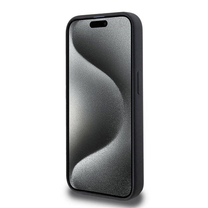 iPhone 15 Pro Kılıf Hello Kitty Orijinal Lisanslı M-safe Şarj Özellikli Kitty Head Deri Kılıf