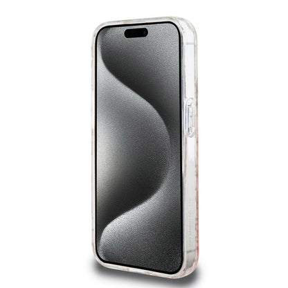 iPhone 15 Pro Kılıf Hello Kitty Orijinal Lisanslı Renk Geçişli Elektroplating Kaplama Kitty Head Desenli Kılıf