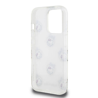 iPhone 15 Pro Kılıf Hello Kitty orijinal Lisanslı Elektroplating Kaplama Kabarcık Baskılı Kılıf