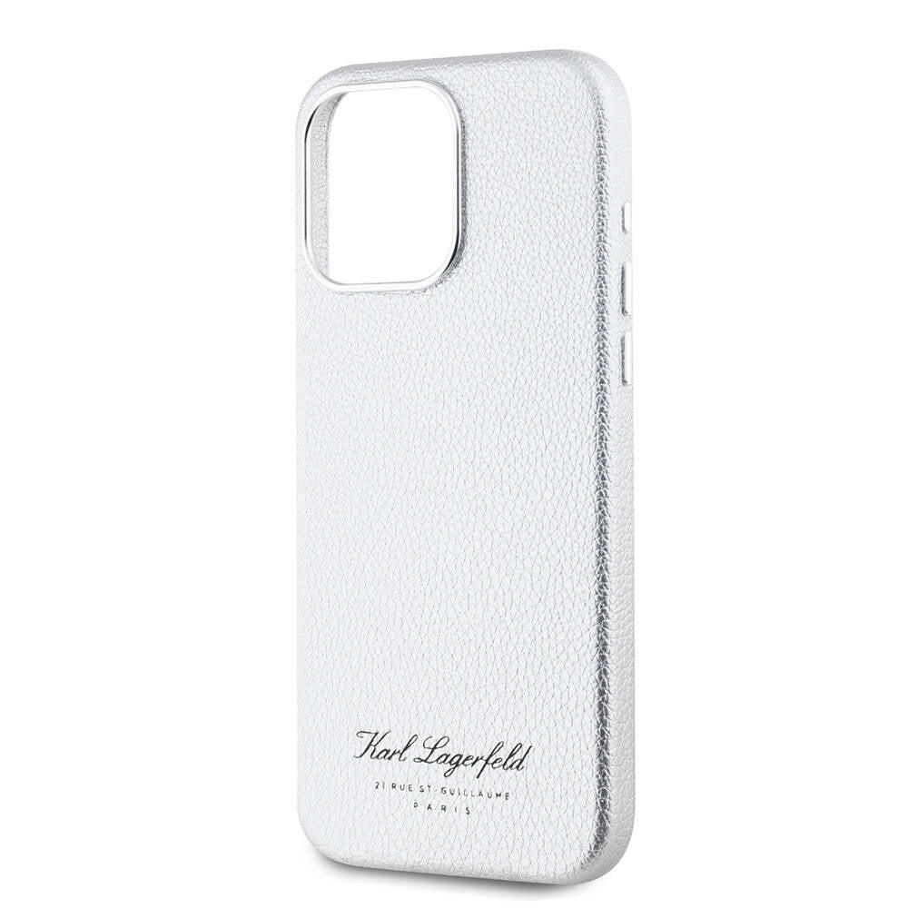 iPhone 15 Pro Kılıf Karl Lagerfeld Orijinal Lisanslı KL Yazılı Hotel Kılıf