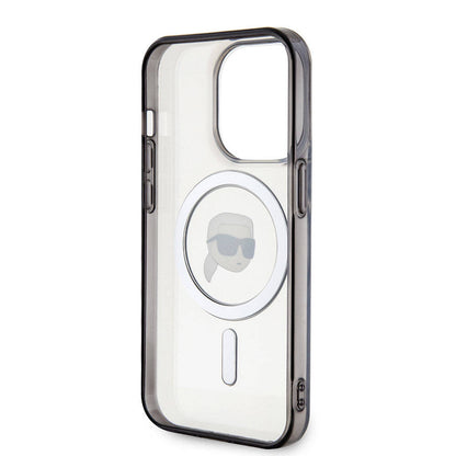 iPhone 15 Pro Kılıf Karl Lagerfeld M-safe Şarj Özellikli IML Karl orijinal Lisanslı Kılıf