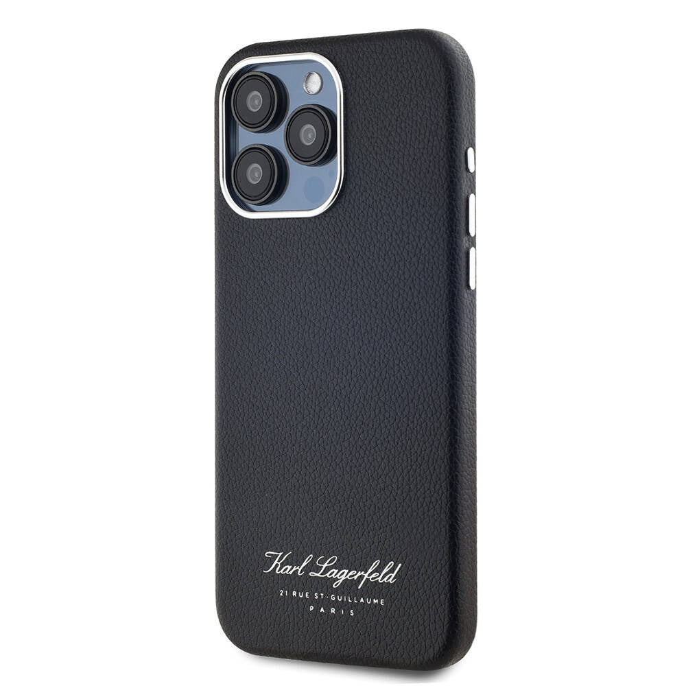 iPhone 15 Pro Kılıf Karl Lagerfeld orijinal Lisanslı KL Yazılı Hotel Kılıf