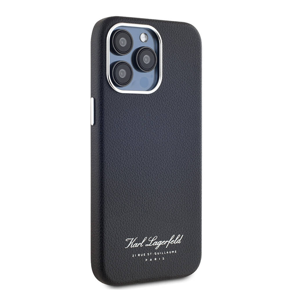 iPhone 15 Pro Kılıf Karl Lagerfeld orijinal Lisanslı KL Yazılı Hotel Kılıf