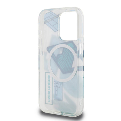 iPhone 15 Pro Kılıf Lacoste Orijinal Lisanslı M-safe Şarj Özellikli Çift Katmanlı Yamalar Desenli Kılıf