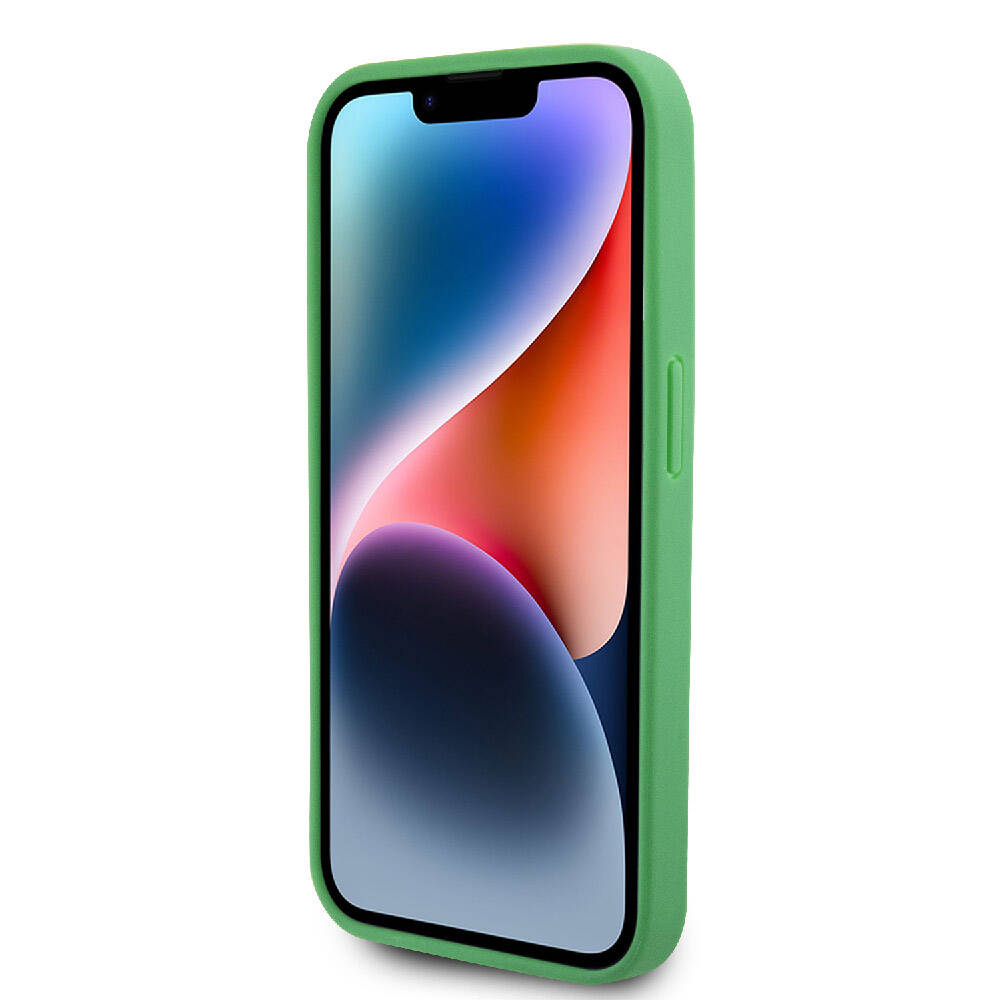 iPhone 15 Pro Kılıf Lacoste orijinal Lisanslı PU Pike Desenli Arka Yüzey İkonik Timsah Dokuma Logolu Kılıf