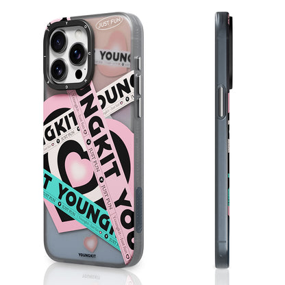 iPhone 15 Pro Kılıf M-safe Şarj Özellikli Airbagli Çift Katmanlı Youngkit Flipped Serisi Kılıf