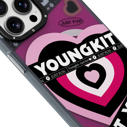 iPhone 15 Pro Kılıf M-safe Şarj Özellikli Airbagli Çift Katmanlı Youngkit Flipped Serisi Kılıf