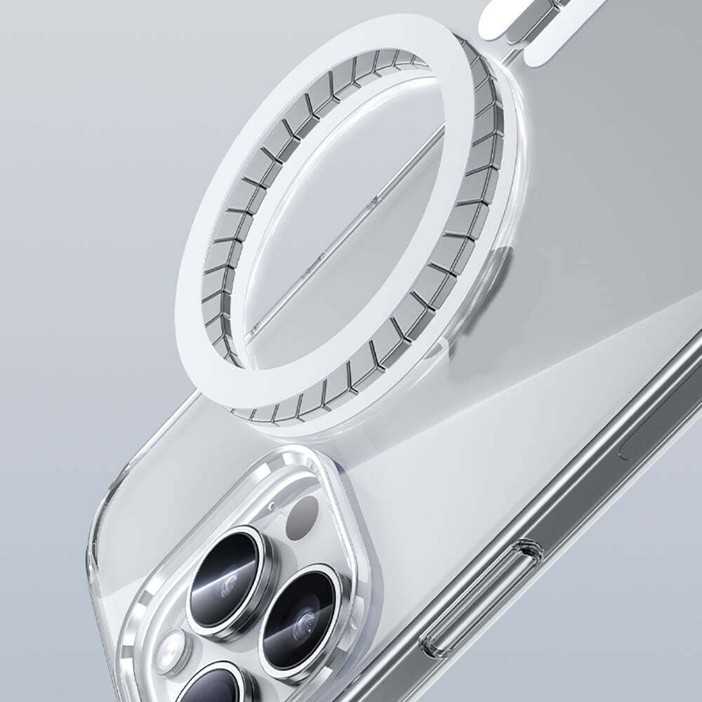 iPhone 15 Pro Kılıf M-safe Şarj Özellikli Airbagli Şeffaf Benks LucentPro Serisi Kılıf