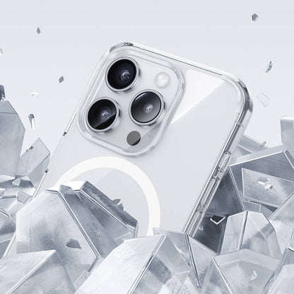 iPhone 15 Pro Kılıf M-safe Şarj Özellikli Airbagli Şeffaf Benks LucentPro Serisi Kılıf