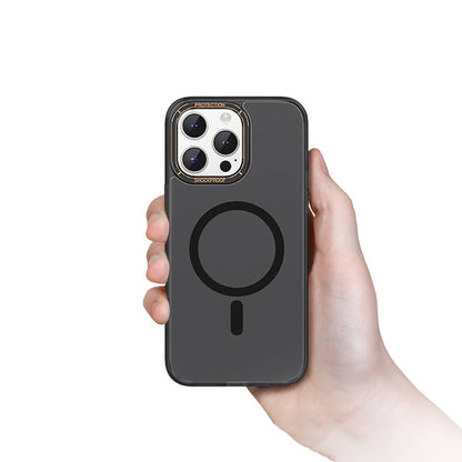 iPhone 15 Pro Kılıf M-safe Şarj Özellikli Cam Arka Yüzey Recci Michelin Serisi Kılıf