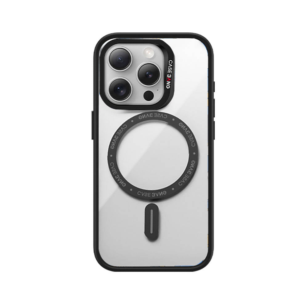 iPhone 15 Pro Kılıf M-safe Şarj Özellikli Casebang Body Frame Kılıf