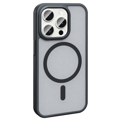 iPhone 15 Pro Kılıf M-safe Şarj Özellikli Mat Arka Yüzey Zore Sio Kılıf