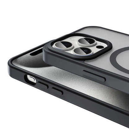 iPhone 15 Pro Kılıf M-safe Şarj Özellikli Mat Arka Yüzey Zore Sio Kılıf