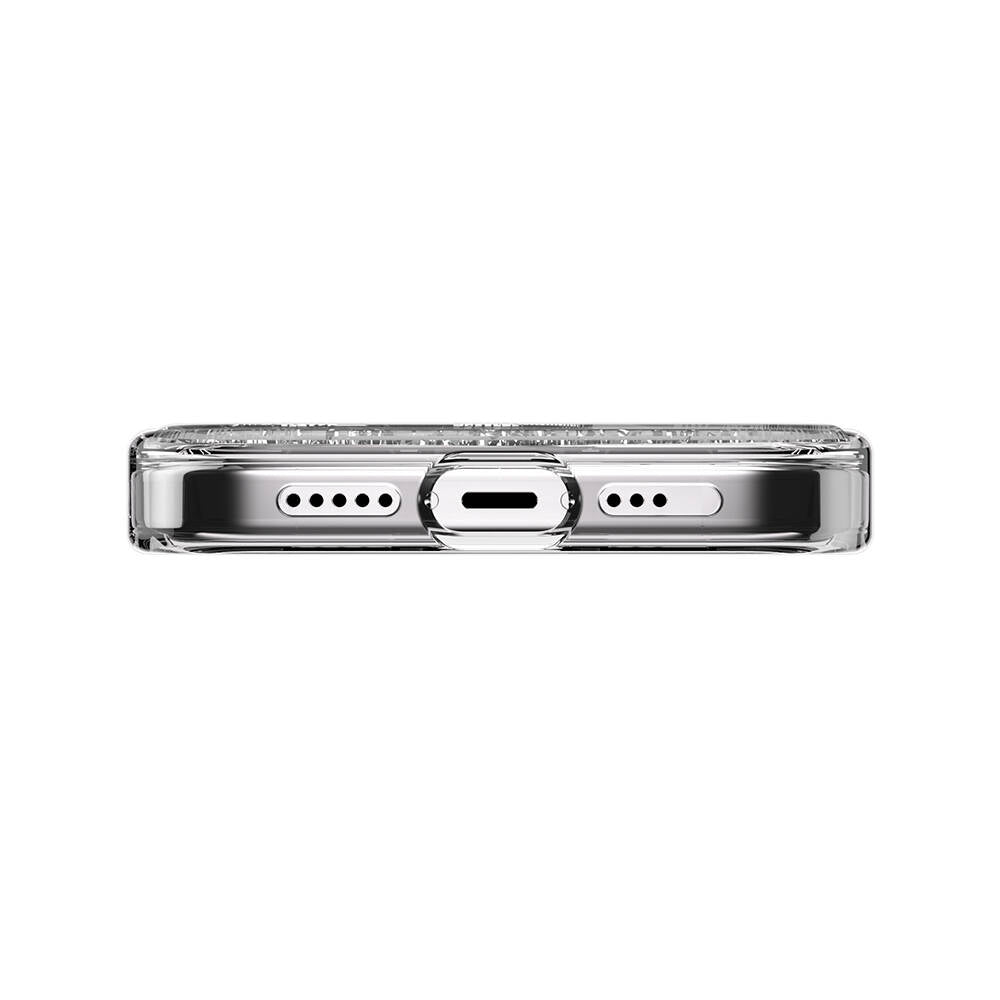 iPhone 15 Pro Kılıf M-safe Şarj Özellikli Parlayan Simli Şeffaf Lisanslı Switcheasy Starfield-M Kılıf
