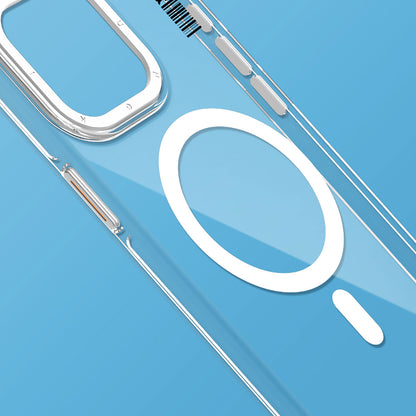 iPhone 15 Pro Kılıf M-safe Şarj Özellikli Şeffaf Youngkit Crystal Shield Serisi Kılıf