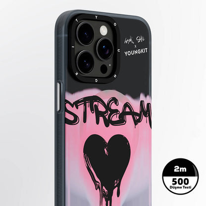 iPhone 15 Pro Kılıf M-safe Şarj Özellikli Shu Tasarımlı Youngkit Dreamland Serisi Kılıf