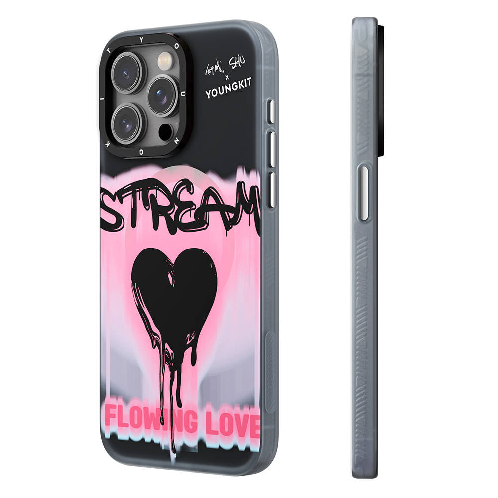 iPhone 15 Pro Kılıf M-safe Şarj Özellikli Shu Tasarımlı Youngkit Dreamland Serisi Kılıf