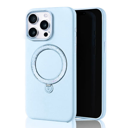 iPhone 15 Pro Kılıf M-safe Şarj Özellikli Standlı Suni Deri Tasarımlı Pynana Dancing Circle Serisi Kılıf