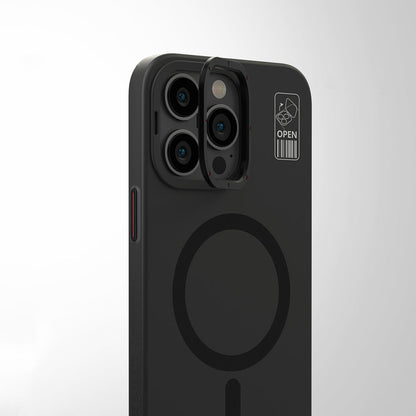 iPhone 15 Pro Kılıf M-safe Şarj Özellikli Standlı YoungKit Hermit Bracket Serisi Kılıf