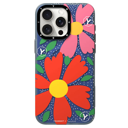 iPhone 15 Pro Kılıf M-safe Şarj Özellikli Sunshine Tasarımlı Youngkit Colorful Serisi Kılıf