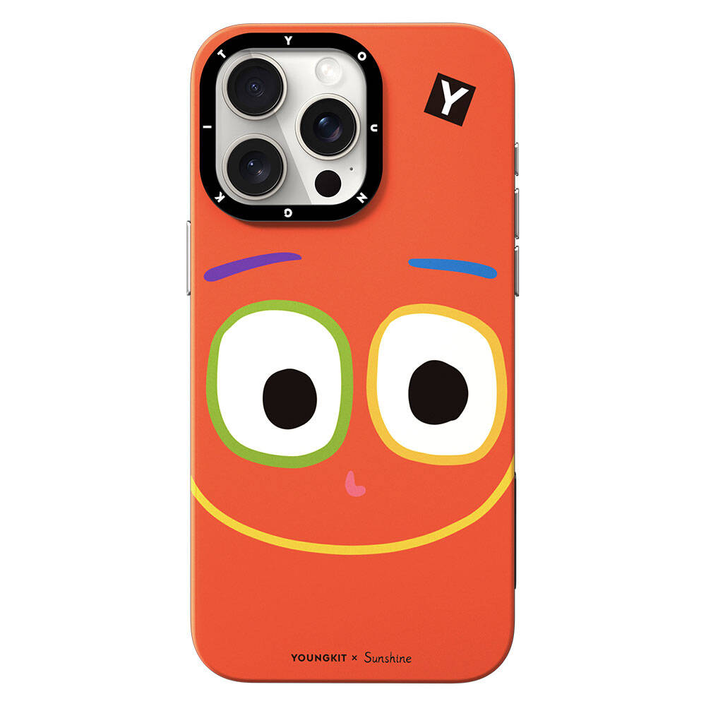 iPhone 15 Pro Kılıf M-safe Şarj Özellikli Sunshine Tasarımlı Youngkit Daily Happy Serisi Kılıf