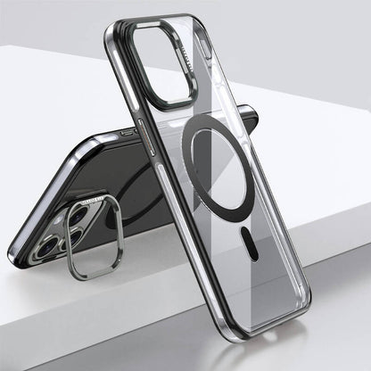 iPhone 15 Pro Kılıf M-safe Şarj Özellikli Wlons Standlı Efsane Kılıf