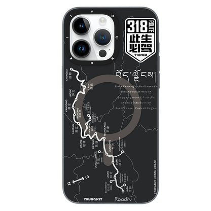 iPhone 15 Pro Kılıf M-safe Şarj Özellikli Youngkit 318 Road Serisi Kılıf