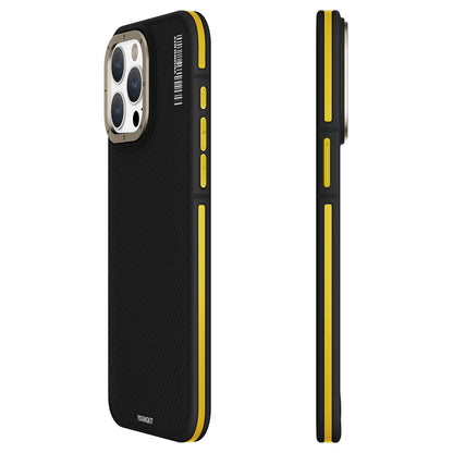 iPhone 15 Pro Kılıf M-safe Şarj Özellikli YoungKit 600D Kevlar Kılıf