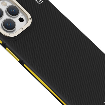 iPhone 15 Pro Kılıf M-safe Şarj Özellikli YoungKit 600D Kevlar Kılıf