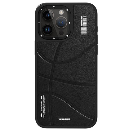 iPhone 15 Pro Kılıf M-safe Şarj Özellikli Youngkit Backboard Serisi Leather Kılıf