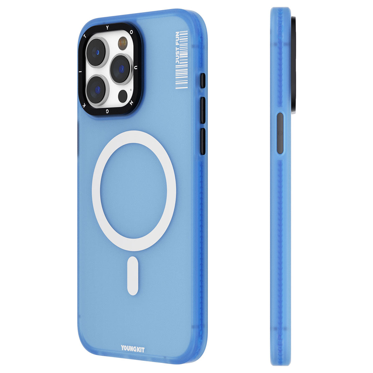 iPhone 15 Pro Kılıf M-safe Şarj Özellikli Youngkit Colored Sand Serisi Kılıf