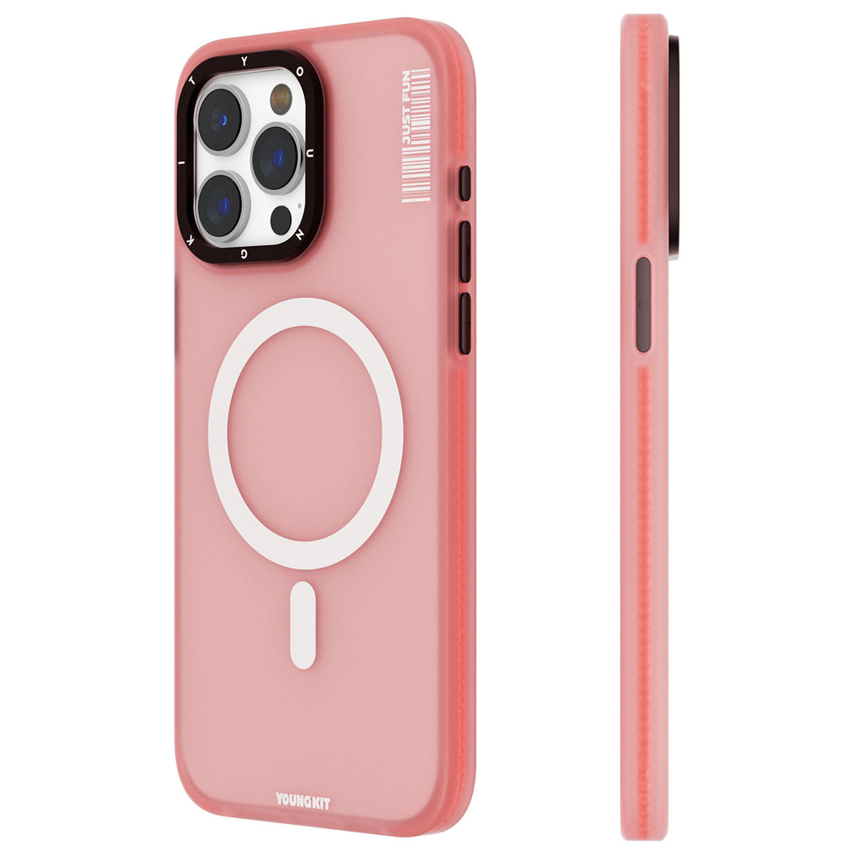 iPhone 15 Pro Kılıf M-safe Şarj Özellikli Youngkit Colored Sand Serisi Kılıf