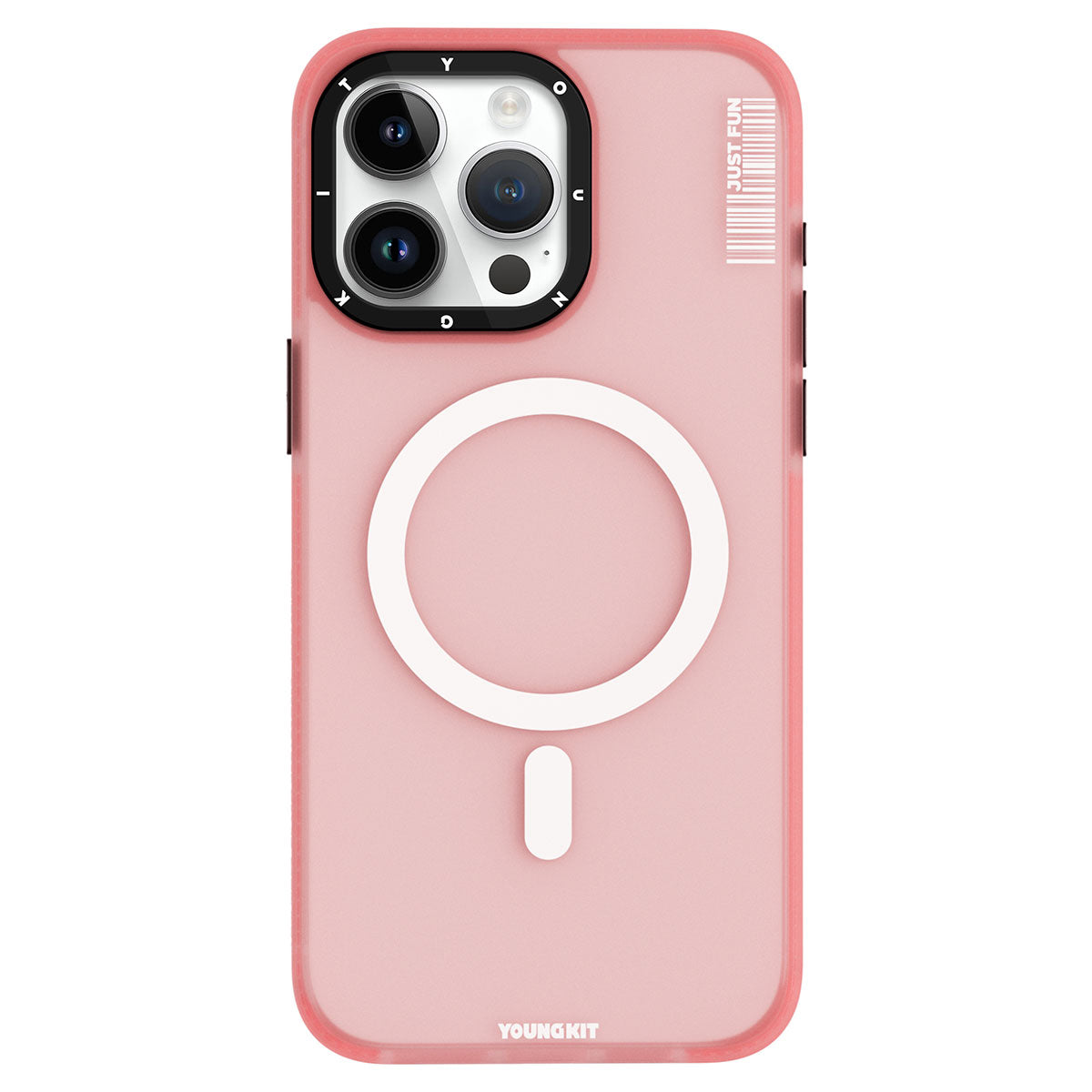 iPhone 15 Pro Kılıf M-safe Şarj Özellikli Youngkit Colored Sand Serisi Kılıf