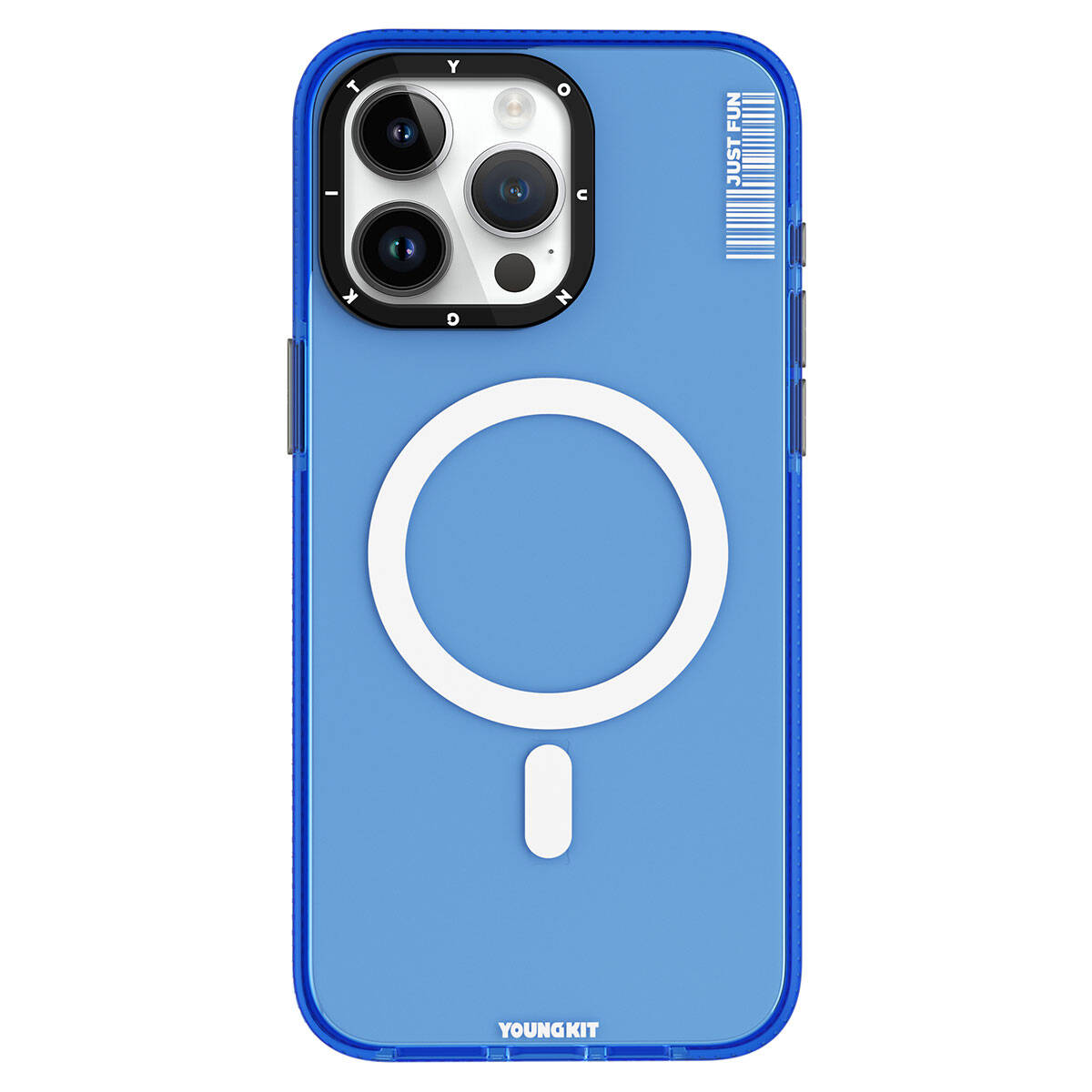 iPhone 15 Pro Kılıf M-safe Şarj Özellikli YoungKit Crystal Color Serisi Kılıf