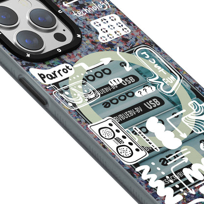 iPhone 15 Pro Kılıf M-safe Şarj Özellikli Youngkit Dark Matter Serisi Kılıf