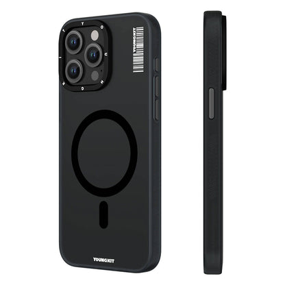 iPhone 15 Pro Kılıf M-safe Şarj Özellikli Youngkit Hidden Sand Serisi Kılıf