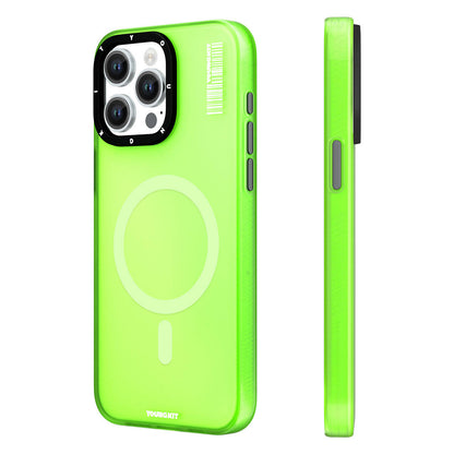 iPhone 15 Pro Kılıf M-safe Şarj Özellikli Youngkit Hidden Sand Serisi Kılıf