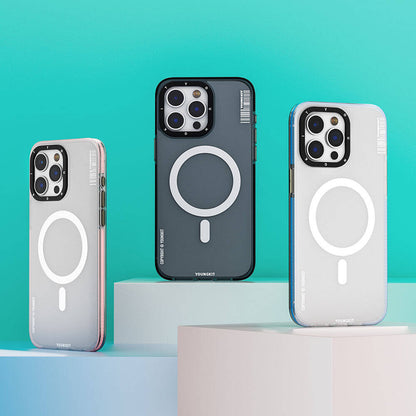 iPhone 15 Pro Kılıf M-safe Şarj Özellikli Youngkit Jiansha Serisi Kılıf