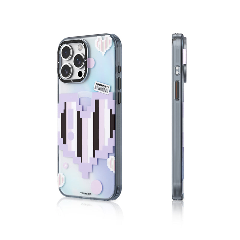 iPhone 15 Pro Kılıf M-safe Şarj Özellikli Youngkit Love Serisi Kılıf