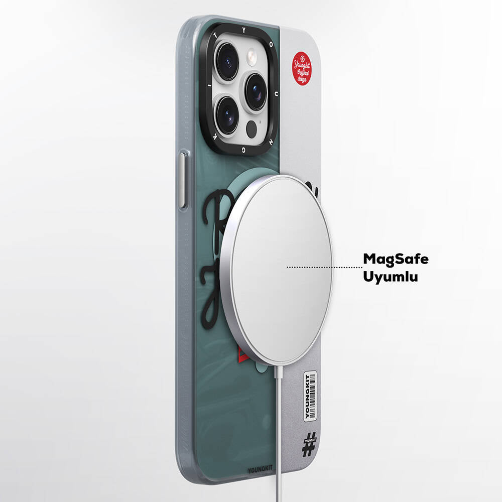 iPhone 15 Pro Kılıf M-safe Şarj Özellikli Youngkit Motorcycle Legend Serisi Kılıf