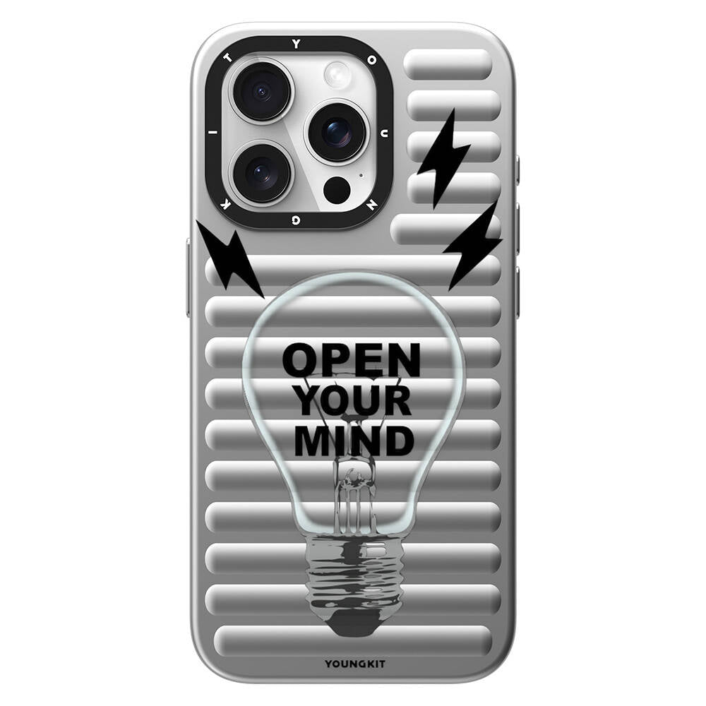 iPhone 15 Pro Kılıf M-safe Şarj Özellikli Youngkit Open Mind Serisi Kılıf