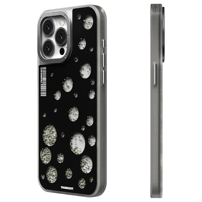 iPhone 15 Pro Kılıf M-safe Şarj Özellikli Youngkit Quicksand Beads Serisi Kılıf