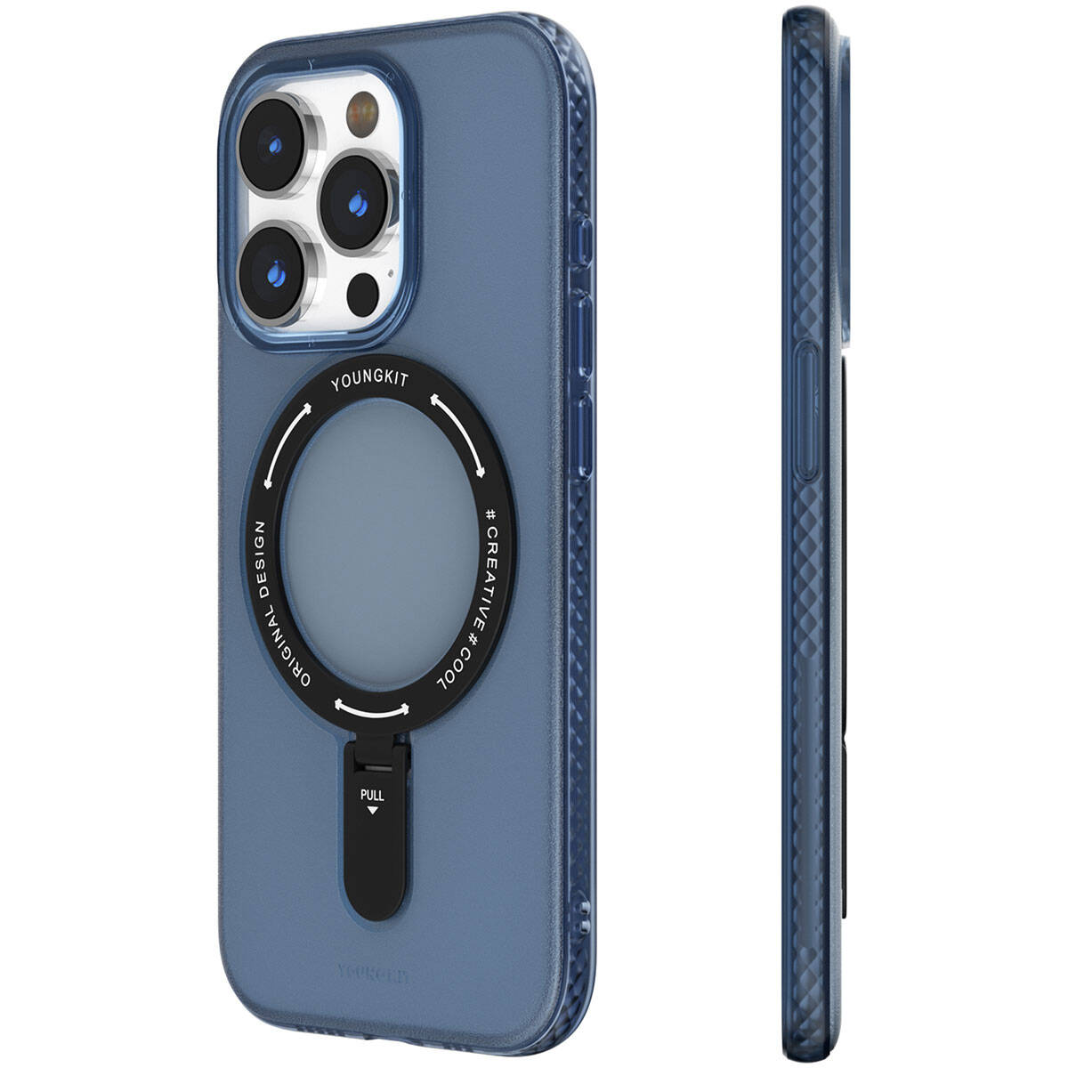 iPhone 15 Pro Kılıf M-safe Şarj Özellikli Youngkit Rock Serisi Kılıf